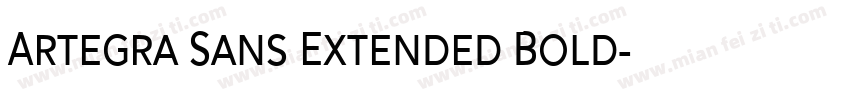 Artegra Sans Extended Bold字体转换